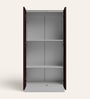 Slimline Printed Steel 2 Door Wardrobe In Russet Colour