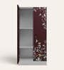 Slimline Printed Steel 2 Door Wardrobe In Russet Colour