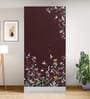 Slimline Printed Steel 2 Door Wardrobe In Russet Colour With Locker