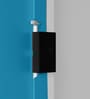 Slimline Printed Steel 2 Door Wardrobe In Teal Blue Colour