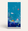 Slimline Printed Steel 2 Door Wardrobe In Teal Blue Colour