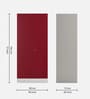Slimline Steel 2 Door Almirah in Textured Carmine Red Colour With 4 Shelves