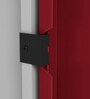 Slimline Steel 2 Door Almirah in Textured Carmine Red Colour With 4 Shelves