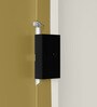 Slimline Steel 2 Door Wardrobe In Amber Green Matte Colour