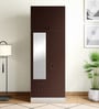 Slimline Steel 2 Door Almirah in Russet Colour With Locker & Drawer