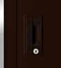 Slimline Steel 2 Door Almirah in Russet Colour With Locker & Drawer