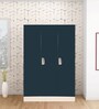Slimline 3 Door Wardrobe with Drawer in Pacific Blue Colour