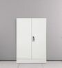 Slimline 2 Door Wardrobe with Locker in Royal Ivory Colour