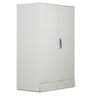 Slimline 2 Door Wardrobe with Locker in Royal Ivory Colour