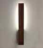 Slimline Wooden LED Wall Flush Mount Light (Brown)