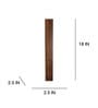 Slimline Wooden LED Wall Flush Mount Light (Brown)