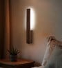 Slimline Wooden LED Wall Flush Mount Light (Brown)