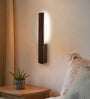 Slimline Wooden LED Wall Flush Mount Light (Brown)