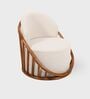 Sloan Plush Boucle Armchair In Ivory Color