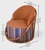 Sloan Plushsuede Armchair In Multi Colour