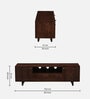 Sloan Solid Wood TV Console in Honey Finish