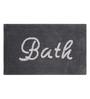 Grey Slogan  Cotton 30x18 Inches Max Absorbant Bath Mat