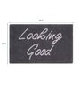 Grey Slogan  Cotton 30x18 Inches Max Absorbant Bath Mat