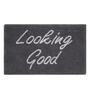 Grey Slogan  Cotton 30x18 Inches Max Absorbant Bath Mat