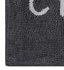 Grey Slogan  Cotton 30x18 Inches Max Absorbant Bath Mat