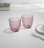 Slot 290ml Pink Glass (Set of 6) Everyday Glasses