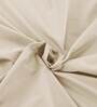 Beige Solid 200 TC 100% Cotton Single Bed Sized Bed Sheets With 1 Pillow Cover