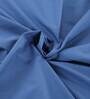 Blue Solid 200 TC 100% Cotton Single Bed Sized Bed Sheets With 1 Pillow Cover