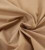Brown Solid 200 TC 100% Cotton Single Bed Sized Bed Sheets With 1 Pillow Cover