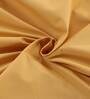 Gold Solid 200 TC 100% Cotton Single Bed Sized Bed Sheets With 1 Pillow Cover