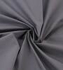 Grey Solid 200 TC 100% Cotton Single Bed Sized Bed Sheets With 1 Pillow Cover