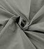 Slumber Grey Solid 200 TC 100% Cotton Single Bedsheet With 1 Pillow Cover