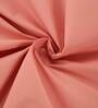 Peach Solid 200 TC 100% Cotton King Sized Bed Sheets with 2 Pillow Covers