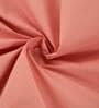 Peach Solid 200 TC 100% Cotton Single Bed Sized Bed Sheets With 1 Pillow Cover