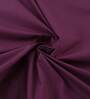 Purple Solid 200 TC 100% Cotton Single Bed Sized Bed Sheets With 1 Pillow Cover