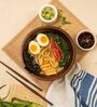 SlurpUp Ramen Bowl Handcrafted Acacia Wood Bowl with Chopsticks