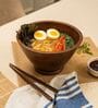 SlurpUp Ramen Bowl Handcrafted Acacia Wood Bowl with Chopsticks