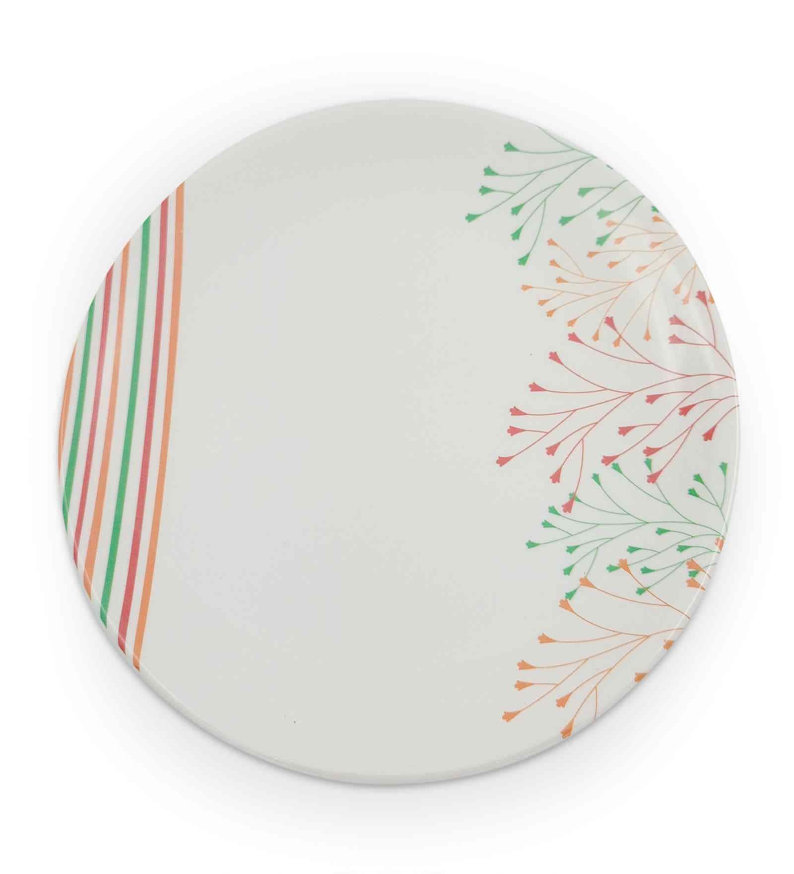 Small Plate Set    Rainbow 7.25  , Stain Free, Glazed Finish, Pure Melamine ,6 Nos.