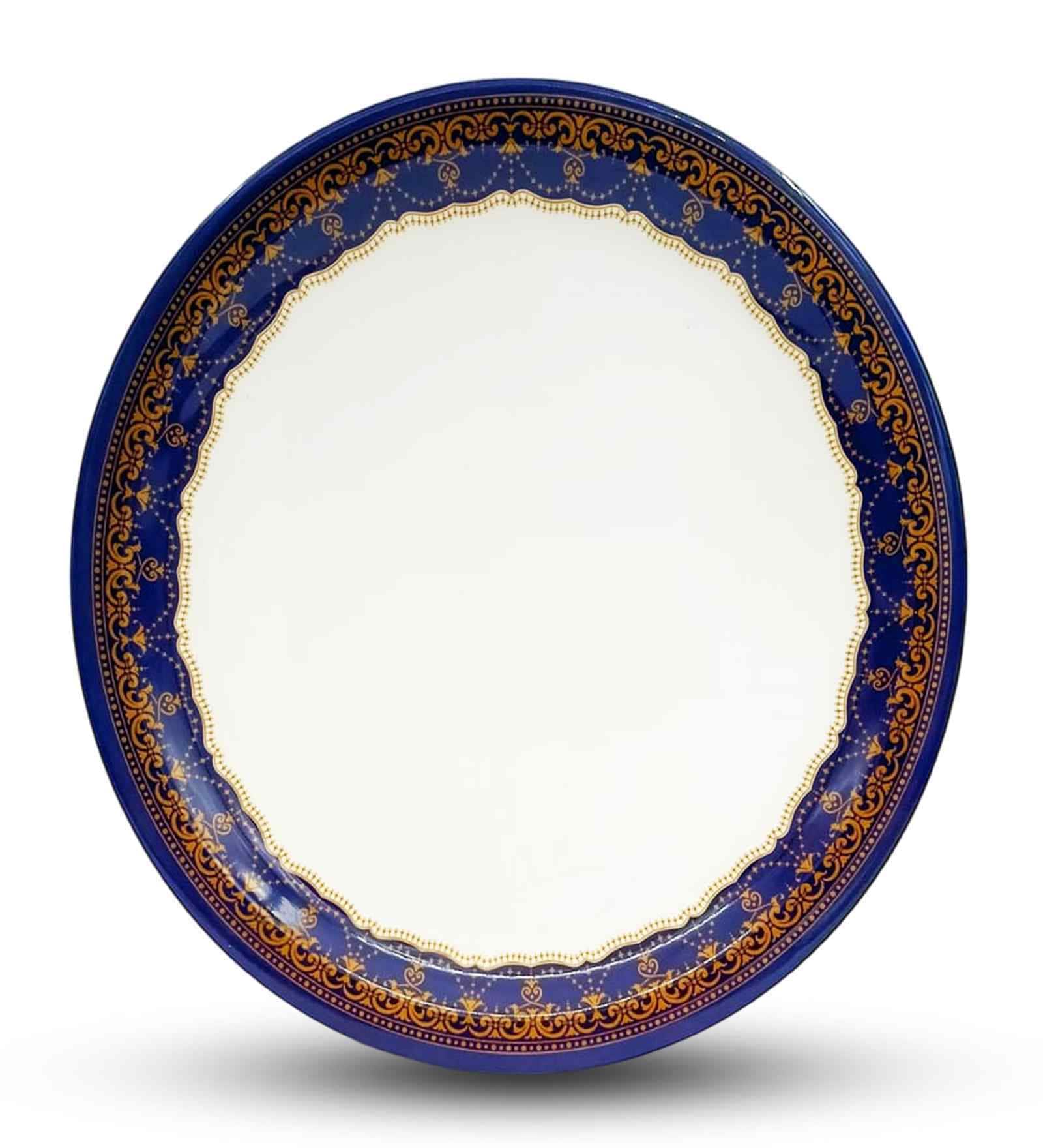 Small Plate Set   Blue Prema 7.5  , Stain Free, Glazed Finish, Pure Melamine ,6 nos.
