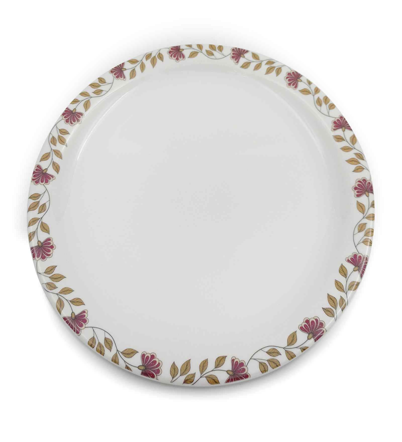 Small Plate Set   Garden Flower  7.5  , Stain Free, Glazed Finish, Pure Melamine ,6 Nos.