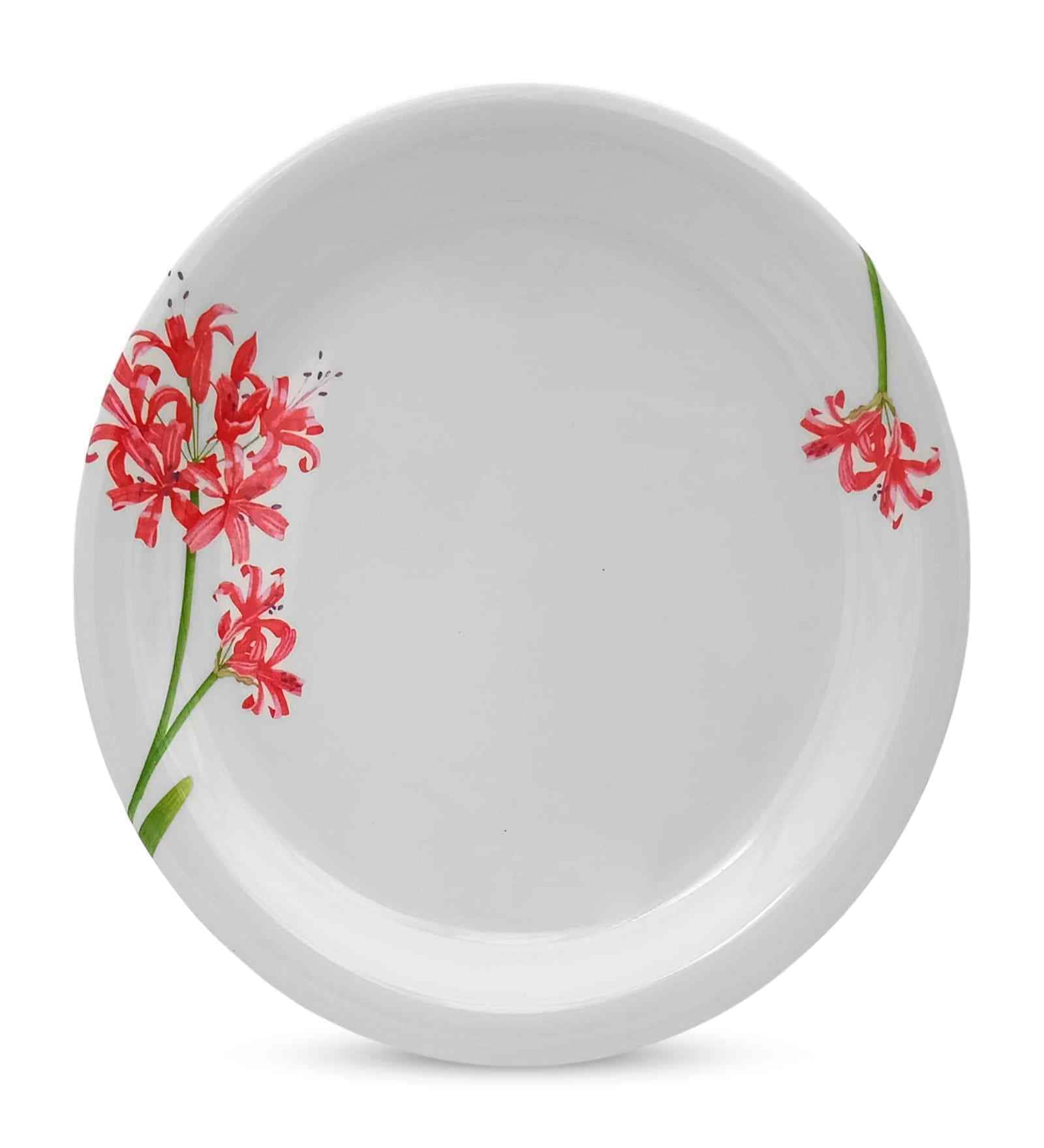 Small Plate Set   Orchid Blossom 7.5  , Stain Free, Glazed Finish, Pure Melamine ,6 nos.