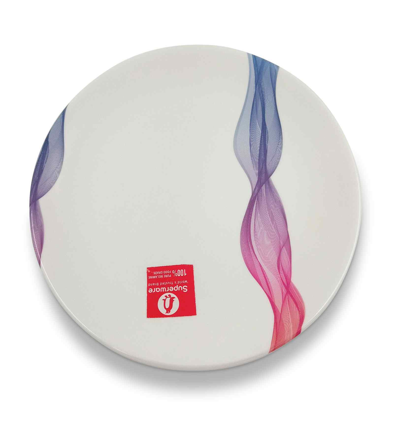 Small Plate Set   Silky 7.5  , Stain Free, Glazed Finish, Pure Melamine ,6 nos.