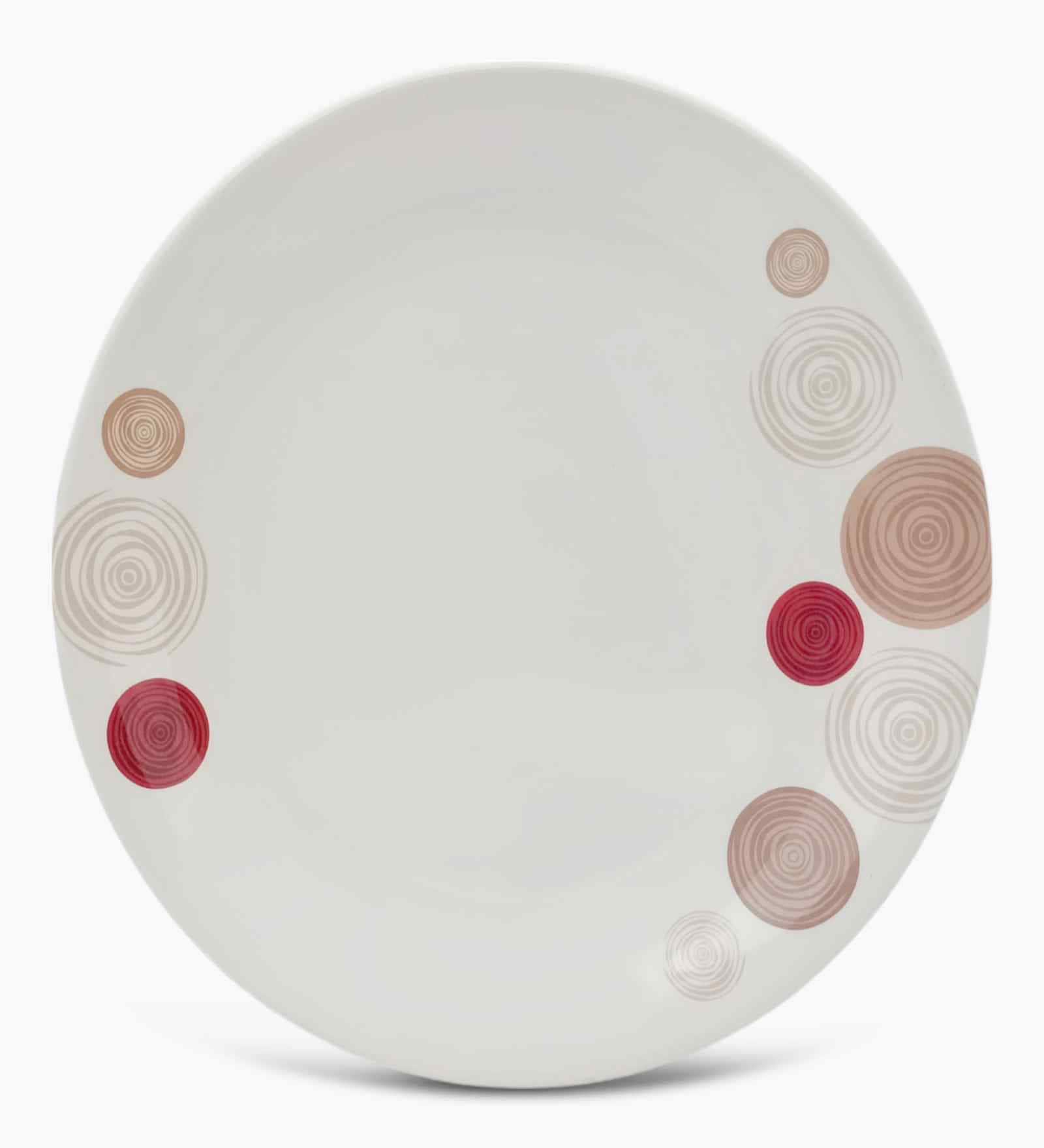 Small Plate Set   Spiral 7.5  , Stain Free, Glazed Finish, Pure Melamine ,6 nos.