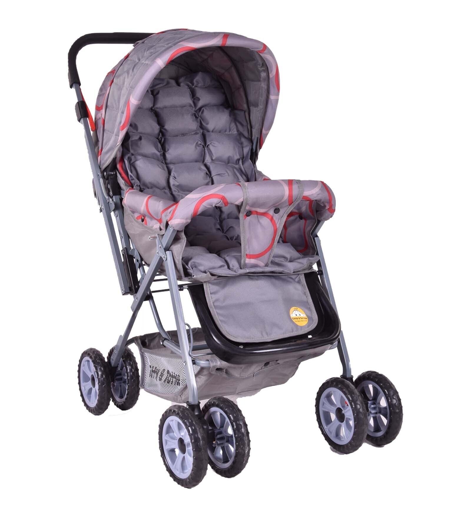Buy Smart & Safe Baby Stroller & Pram In Red Colour By Tiffy And Toffee
