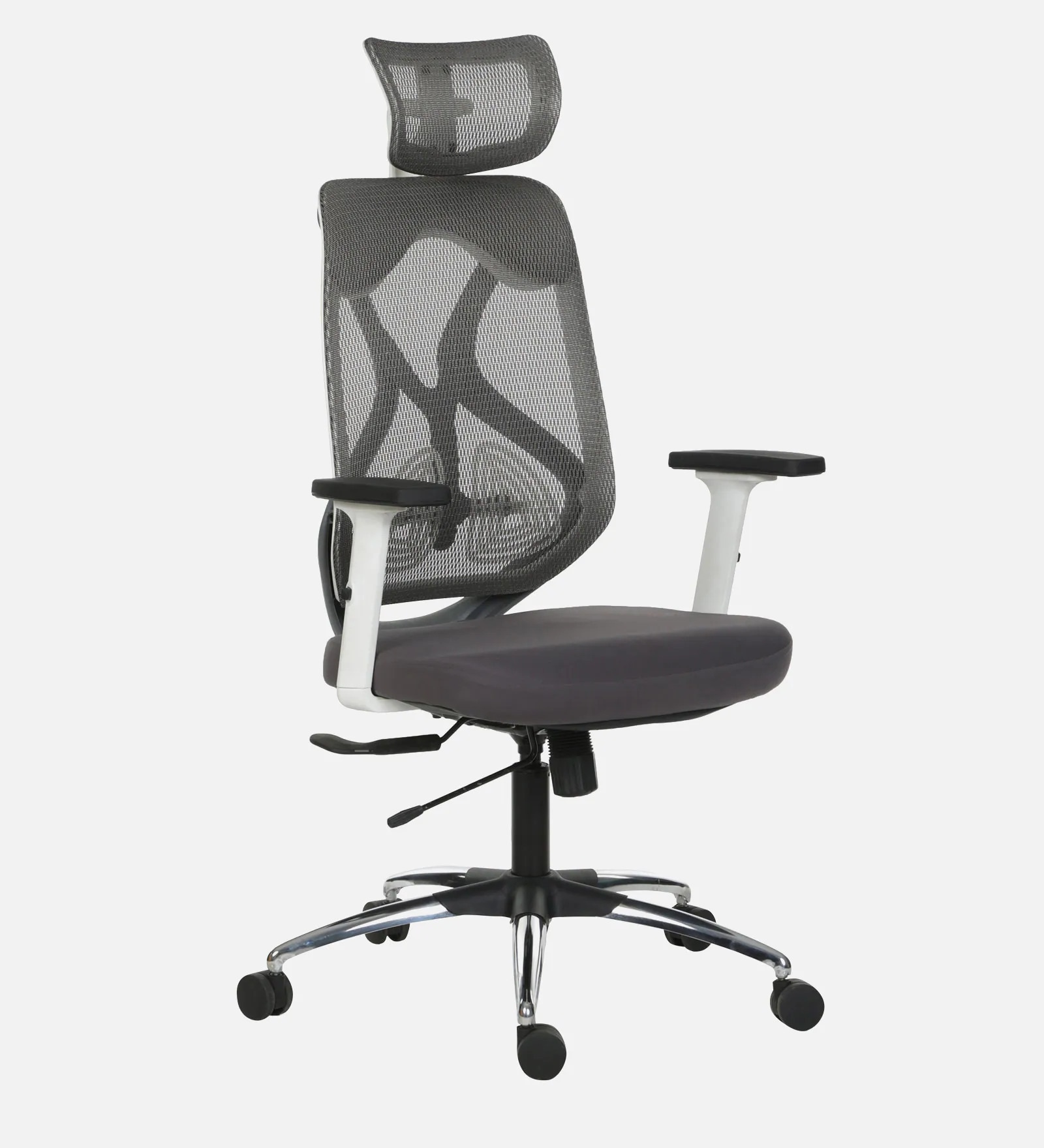 Smartseat Office Chair In White And Grey Colour Smartseat Office Chair In White And Grey Colour