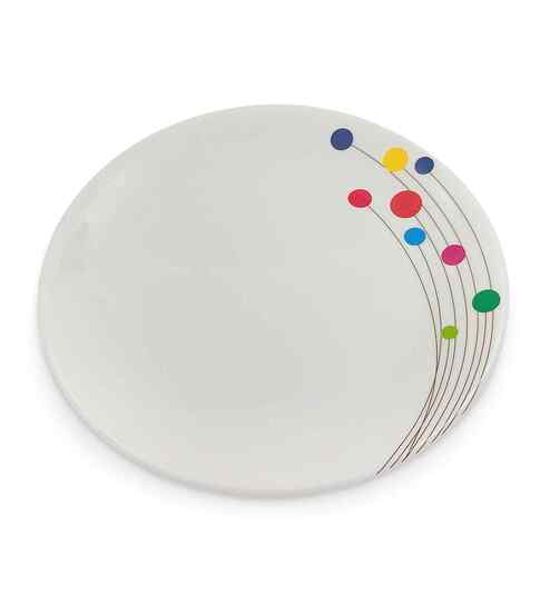 Small Plate Set    Colour bubbles 7.25  , Stain Free, Glazed Finish, Pure Melamine ,6 Nos.