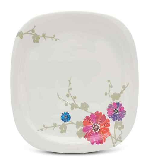 Small Plate Set   Barberto Daisy 7.5  , Stain Free, Glazed Finish, Pure Melamine ,6 nos.