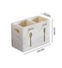 White Marble Small Spoon & Forks Holder