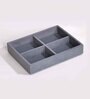 Grey Small 4 Grids Jewellery Tray