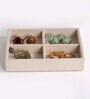 Cream Small 4 Grids Jewellery Tray
