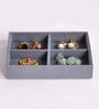Grey Small 4 Grids Jewellery Tray